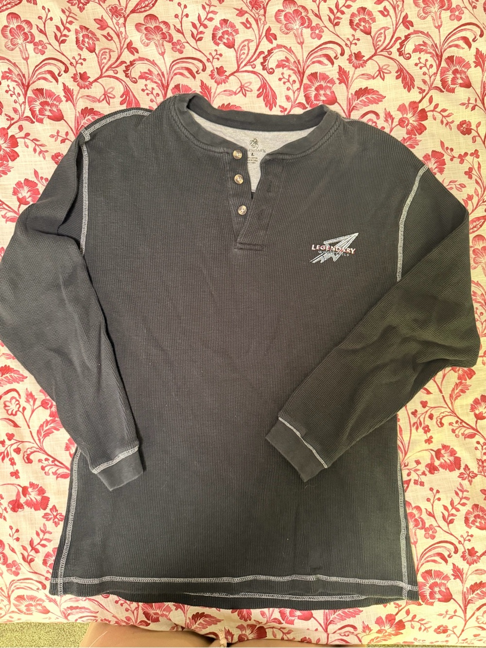 Legendary Whitetails Thermal Henley Shirt - Black